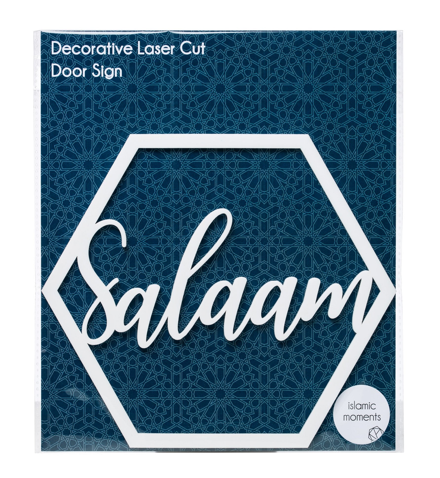 Salaam Laser Cut Hanging Door Sign