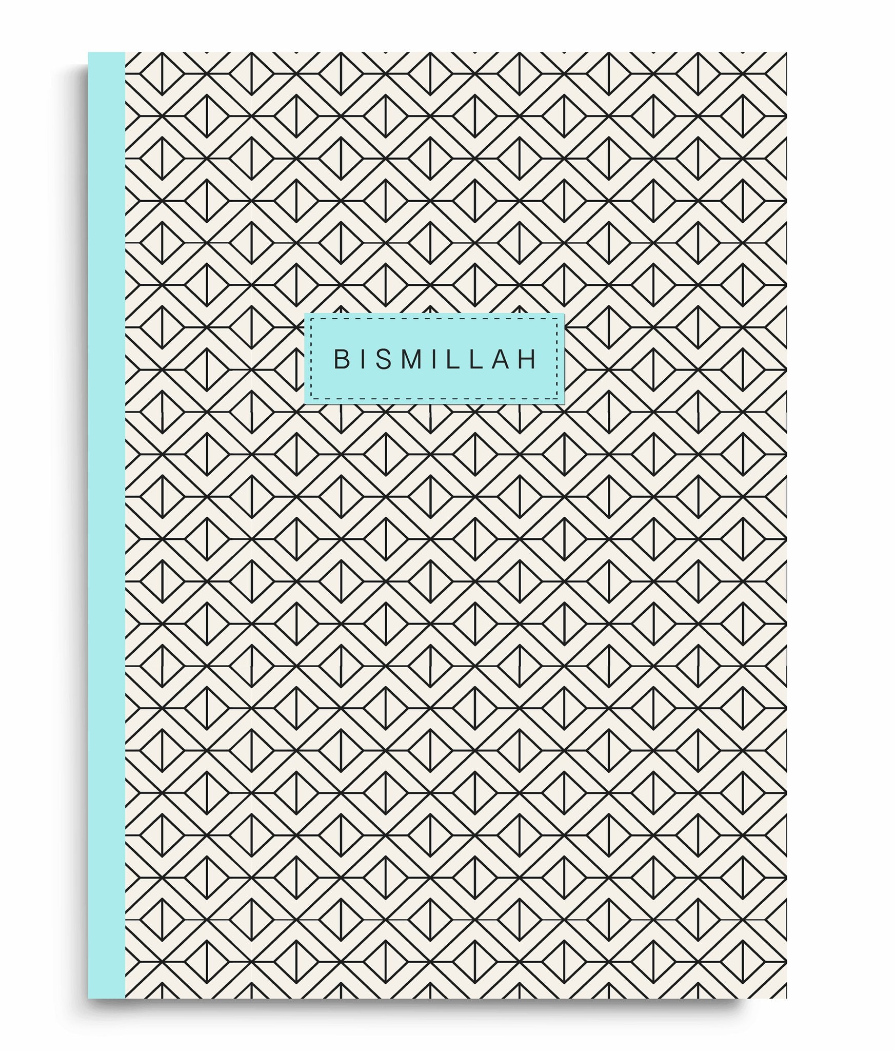 Geometric Bismillah Notebook - Aqua