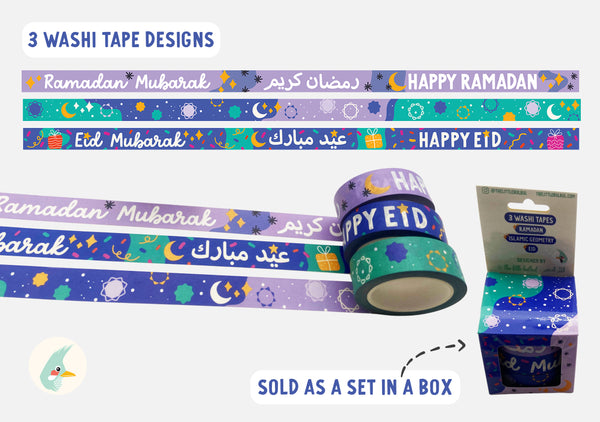 Ramadan and Eid Washi Tape Set of 3