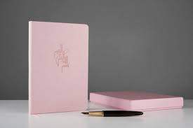 Hardcover Luxury 'Bismillah' Journal in Vegan Leather (Rose Pink)