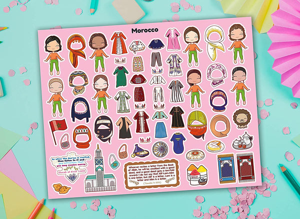 Muslim World Fashion Sticker Book (300 stickers)